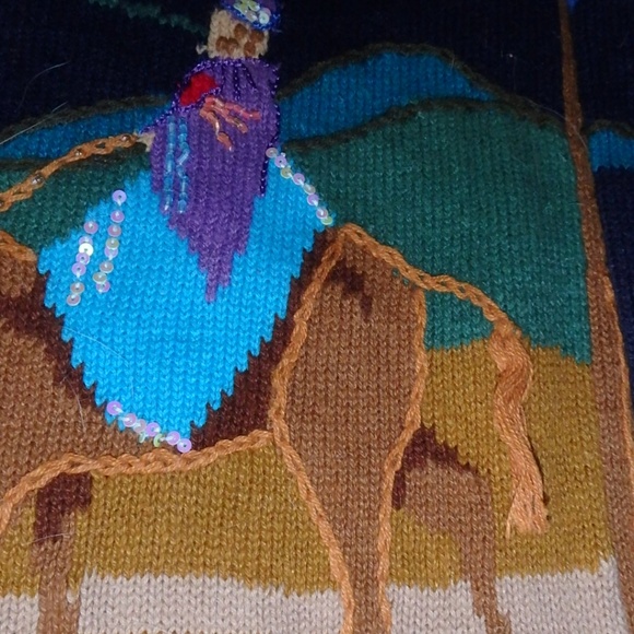 One of a kind Holy Night Christmas sweater - Picture 9 of 10